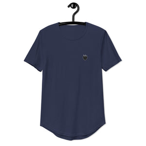 Navy Curved Hem Tee