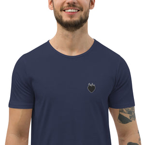 Navy Curved Hem Tee